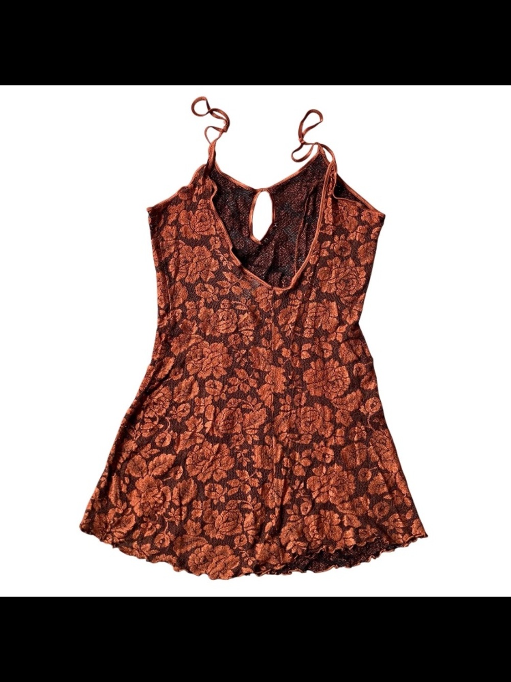 Vintage 90s Y2K Whimsigoth Floral Mesh Slip Cami Dress Fairy Grunge Coquette